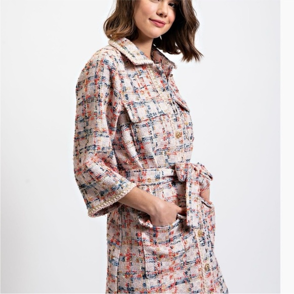 Easel tweed Coat dress - Picture 9 of 9